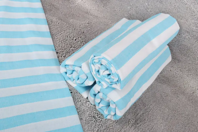 68x40 Cotton Striped Towel, Best Wedding Gift, Sand-resistant towel, Handwoven Turkish Towel, Fouta towel, Bridesmaid Gifts, Peshtemal - 8