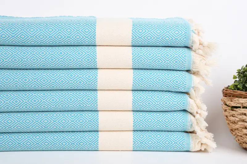 Bathroom Towels, Beach Theme Wedding Gift, Wedding Gift, Monogrammed Turkish Towel, Custom Hand Towel, 36x20 Cotton Diamond Towel, Bachelor Gifts - 2