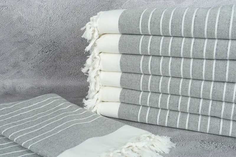 Spa Towel, 68x40 Cotton Striped Terry Towel, Luxury towel, Bridal Shower Favor, Bridemaids Beach Towel, Personalized Beach Towel, Turkish towel - 2