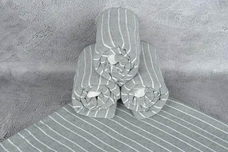 Spa Towel, 68x40 Cotton Striped Terry Towel, Luxury towel, Bridal Shower Favor, Bridemaids Beach Towel, Personalized Beach Towel, Turkish towel - 7