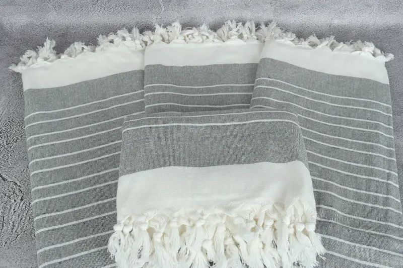 Spa Towel, 68x40 Cotton Striped Terry Towel, Luxury towel, Bridal Shower Favor, Bridemaids Beach Towel, Personalized Beach Towel, Turkish towel - 4