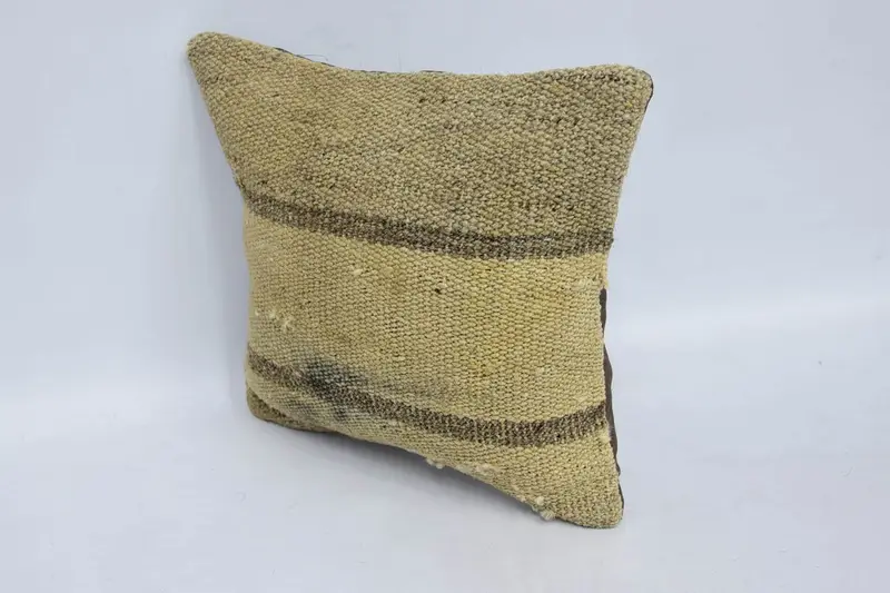 Home Decor Pillow, 12x12 Beige Pillow Cover, Kilim Pillow, Tapestry Cushion Case, Cushion Case, Kilim Pillow Cover - 4