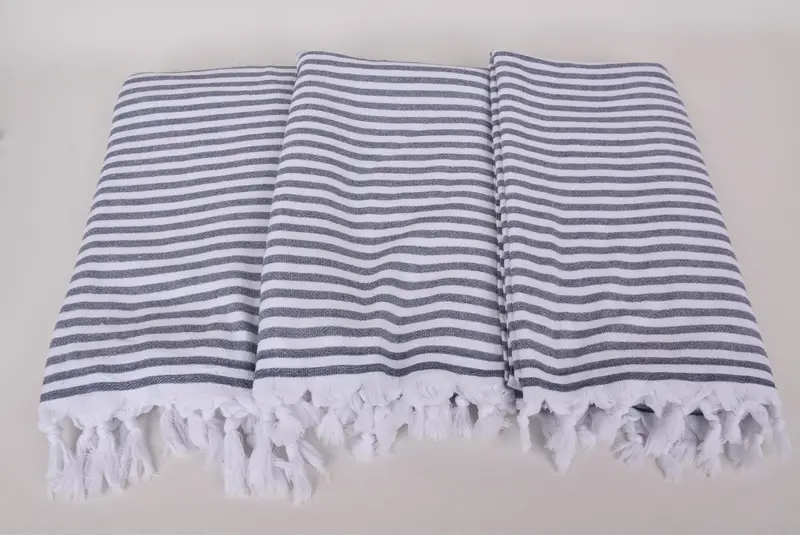 70x36 Cotton Terry Striped Towel, Merry Christmas Gifts, Monogrammed Turkish Towel, Beach Towel Gift, Bachelorette Party Gift, Luxury towel - 7