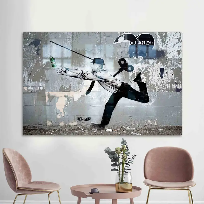 Elegant Printed Glass: Modern Hijack Money Lover Design