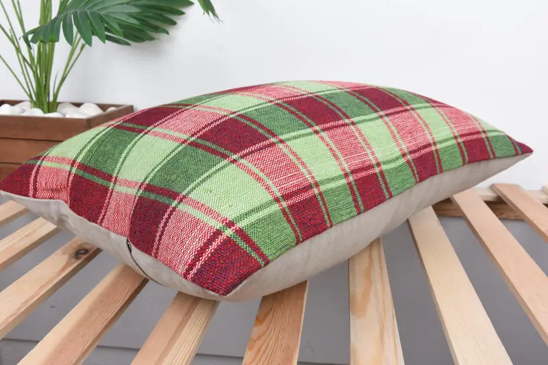 Vintage Pillow, Colorful Cushion, Car Pillow Cover, Handmade Kilim Cushion, 16x24 Red Cushion Case, Pillow for Sofa, Pillow Cover, Meditation Pillow - 6