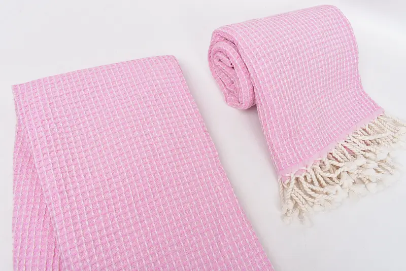 Sand-free towel, Gift For Her, 68x36 Cotton Waffle Towel, Organic cotton Turkish peshtemal towel, Bachelorette Party Favors Beach, Bridesmaid Gift - 7