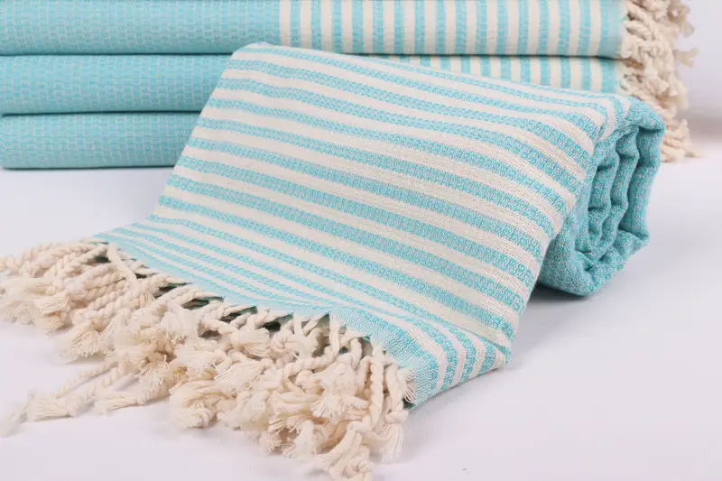 Turkish hand towel, Christmas Gift, Home Decor Gifts, 68x40 Cotton Striped Towel, Cute Beach Towel, Lightweight Turkish towel for beach, Bath towel - 4