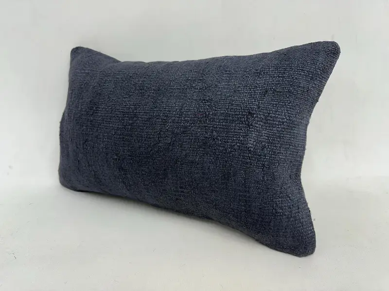 Home Decor Pillow, Decorative Throw Cushion Case, Pillow for Sofa, Cushion Cover, Kilim Pillow Cover, 12x20 Gray Pillow, Comfy Throw Pillow - 4