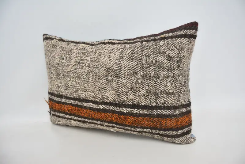 16x24 Beige Pillow Sham, Antique Pillows, Muted Cushion, Bohemian Cushion Pillow Case, Throw Kilim Pillow, Cushion Case, Vintage Kilim Throw Pillow - 4