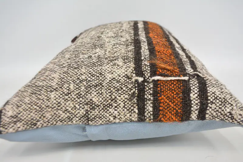 16x24 Beige Pillow Sham, Antique Pillows, Muted Cushion, Bohemian Cushion Pillow Case, Throw Kilim Pillow, Cushion Case, Vintage Kilim Throw Pillow - 5