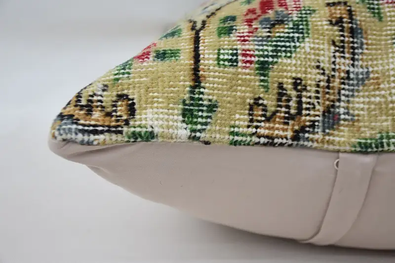 Car Pillow Cover, Pillow Sham, Patio Pillow Cover, Pillow for Couch, Turkish Bench Cushion, Home Decor Pillow, Boho Pillow, 24x24 Beige Pillow Case - 5
