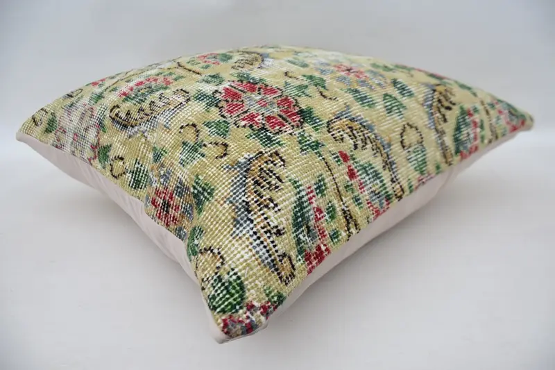 Car Pillow Cover, Pillow Sham, Patio Pillow Cover, Pillow for Couch, Turkish Bench Cushion, Home Decor Pillow, Boho Pillow, 24x24 Beige Pillow Case - 6