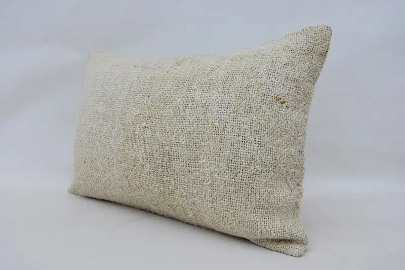 Pillow Cover, Outdoor Patio Pillow, 16x24 White Pillow Case, Pillow for Couch, Boho Pillow Sham Cover, Throw Kilim Pillow, Couch Cushion - 3