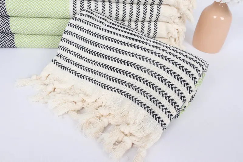 Wedding Towel, 70x40 Cotton Striped Towel, Luxury Turkish Bath Towel, Sand-resistant towel, Embroidered Towel, Quick-dry towel, Bachelor Party Gifts - 4
