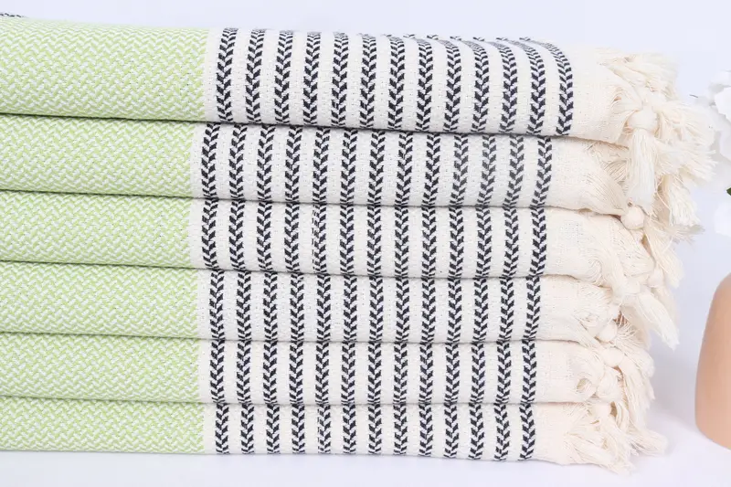Wedding Towel, 70x40 Cotton Striped Towel, Luxury Turkish Bath Towel, Sand-resistant towel, Embroidered Towel, Quick-dry towel, Bachelor Party Gifts - 3