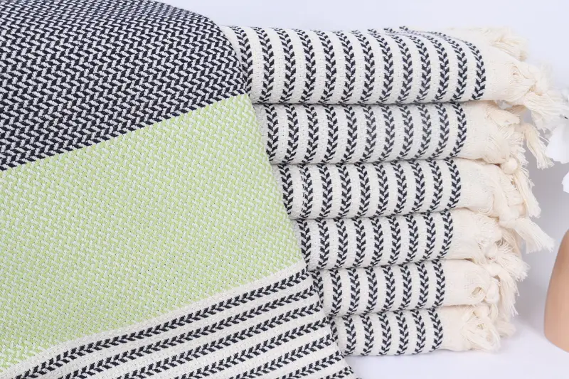 Wedding Towel, 70x40 Cotton Striped Towel, Luxury Turkish Bath Towel, Sand-resistant towel, Embroidered Towel, Quick-dry towel, Bachelor Party Gifts - 1