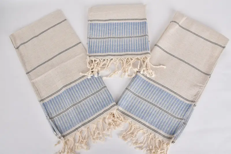 Personalisierte Geschenke, Weihnachtsgeschenke, Spa -Handtuch, Monogramm Küchentuch, türkisches Handtuch Handtuch, Hochzeit Handgeschenk, 40x20 Leinenstreife Handtuch - 6