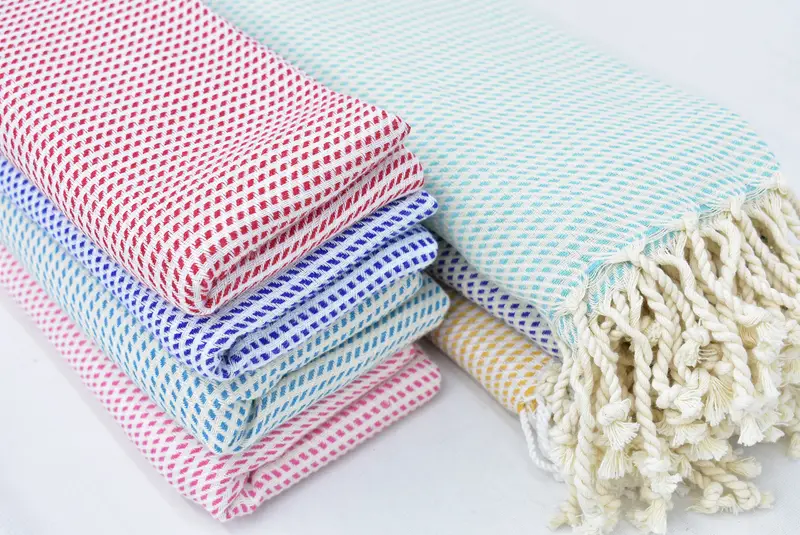 68x40 Cotton Geometric Towel, Custom Turkish Towel, Yoga Towel, Baby Boy Gift, Turkish Towel Beach, Custom Beach Towel, Personalized Wedding Gift - 2