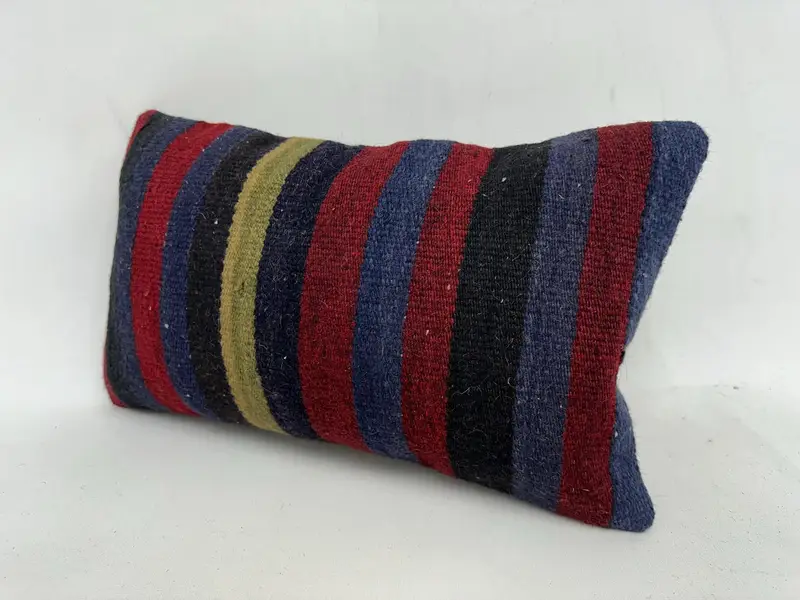 12x20 Purple Cushion, Gift Pillow, Kilim Pillow, Ethnic Pillow Sham, Handmade Throw Pillow, Kilim Cushion Sham, Garden Pillow Sham, Pillow Sham - 4