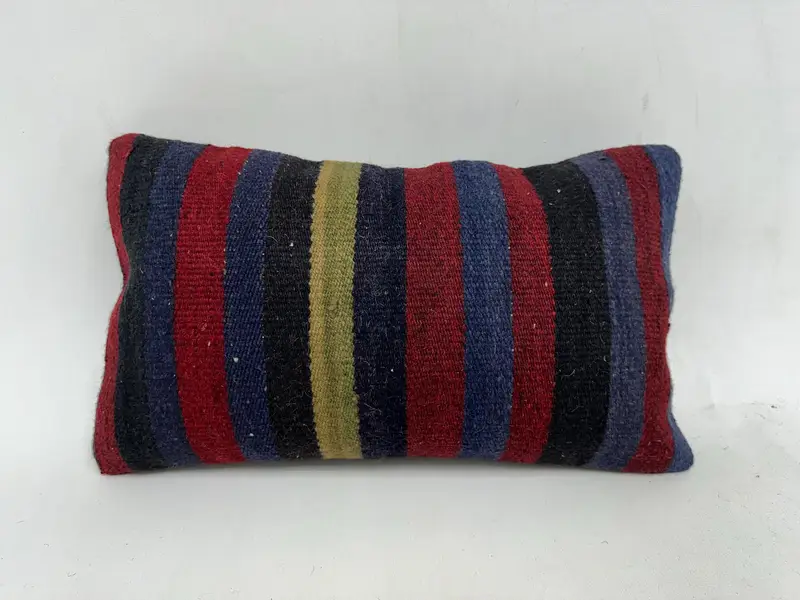12x20 Purple Cushion, Gift Pillow, Kilim Pillow, Ethnic Pillow Sham, Handmade Throw Pillow, Kilim Cushion Sham, Garden Pillow Sham, Pillow Sham - 1
