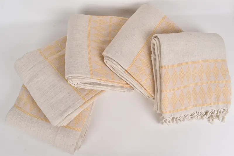 Housewarming Gift, Personalized Gifts, 100x88 Linen Kilim Design Towel, Wedding Gift Customized Blanket, Bridal Shower Gift, Personalised Gift - 3