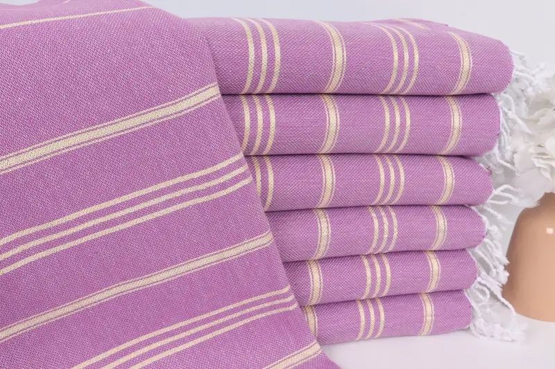 40x24 Cotton Striped Towel, Embroidery Towel, Gifts For Him, Custom Hand Towel, Gift Boxes Tea Towels, Small Bath Towels, Turkish Hand Towel - 1