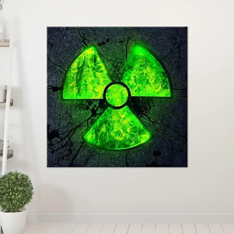 Lienzo abstracto de diseño nuclear: arte moderno para espacios únicos