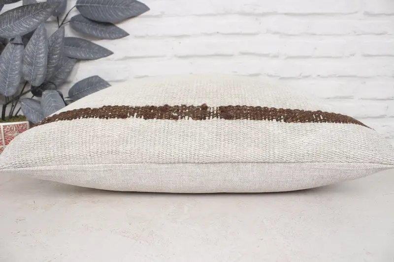 Armchair Pillow Case, Pastel Cushion Case, Home Decor Pillow, Pillow for Sofa, 16x24 Beige Cushion Case, Boho Pillow Sham Cover, Pillow - 5