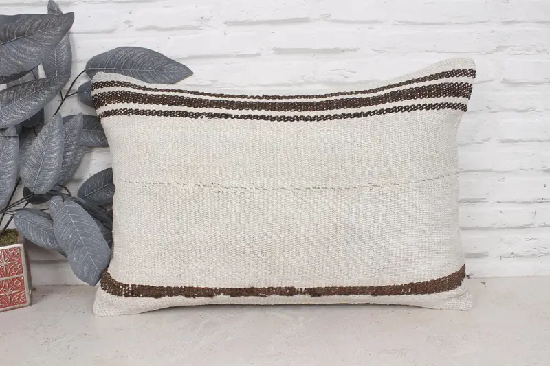 Armchair Pillow Case, Pastel Cushion Case, Home Decor Pillow, Pillow for Sofa, 16x24 Beige Cushion Case, Boho Pillow Sham Cover, Pillow - 1