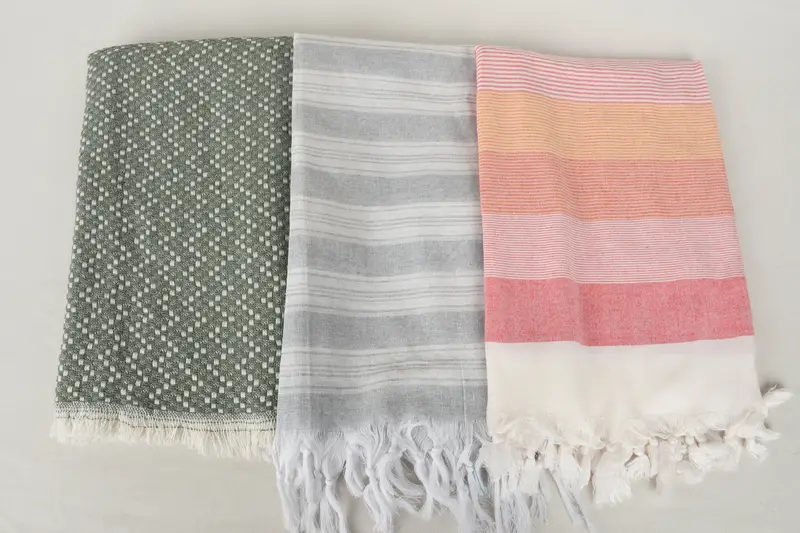 Turkish beach towel, Luxury Turkish peshtemal beach towel, Bridal Shower Favors, Bridesmaid Proposal Gift, Custom Gift, 70x40 Cotton Set of 10 Towel - 8