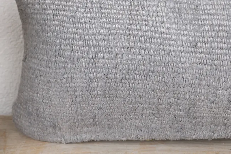 8x16 Gray Cushion, Pillow Sham, Rustic Pillow Case, Crochet Pattern Pillow, Boho Pillow, Interior Designer Pillow, Antique Pillows - 3
