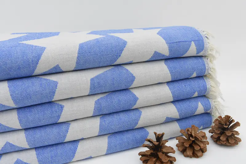 Gift For Mom, Custom Towel, 68x36 Cotton Star Design Towel, Personalized Gift, Quick-drying peshtemal towel for poolside, Personalized Wedding Gift - 2