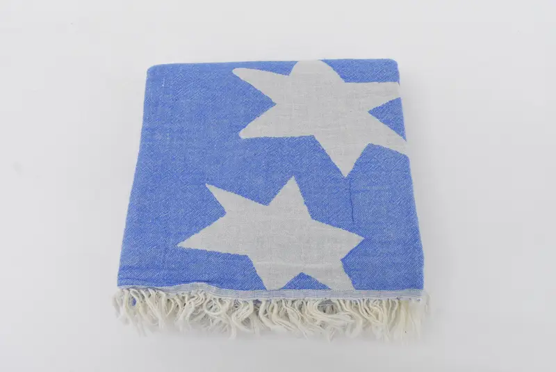 Gift For Mom, Custom Towel, 68x36 Cotton Star Design Towel, Personalized Gift, Quick-drying peshtemal towel for poolside, Personalized Wedding Gift - 6