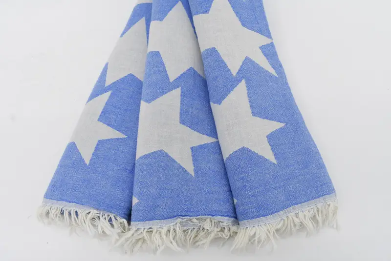 Gift For Mom, Custom Towel, 68x36 Cotton Star Design Towel, Personalized Gift, Quick-drying peshtemal towel for poolside, Personalized Wedding Gift - 3