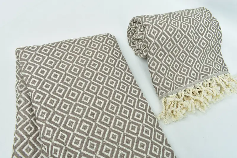 Turkish Towel Bulk, 70x40 Cotton Diamond Towel, Wedding Gifts Towel, Travel towel, Wedding Gift, Bachelorette Party Gifts For Bride, Valentines Gift - 7