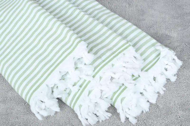 Best Friend Gift, Peshtemal Towel, 70x36 Linen Terry Striped Towel, Hammam towel, Bride Gift, Monogram Turkish Bath Towel, Bachelorette Party Gift - 5