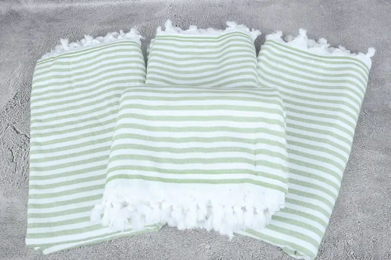 Best Friend Gift, Peshtemal Towel, 70x36 Linen Terry Striped Towel, Hammam towel, Bride Gift, Monogram Turkish Bath Towel, Bachelorette Party Gift - 4