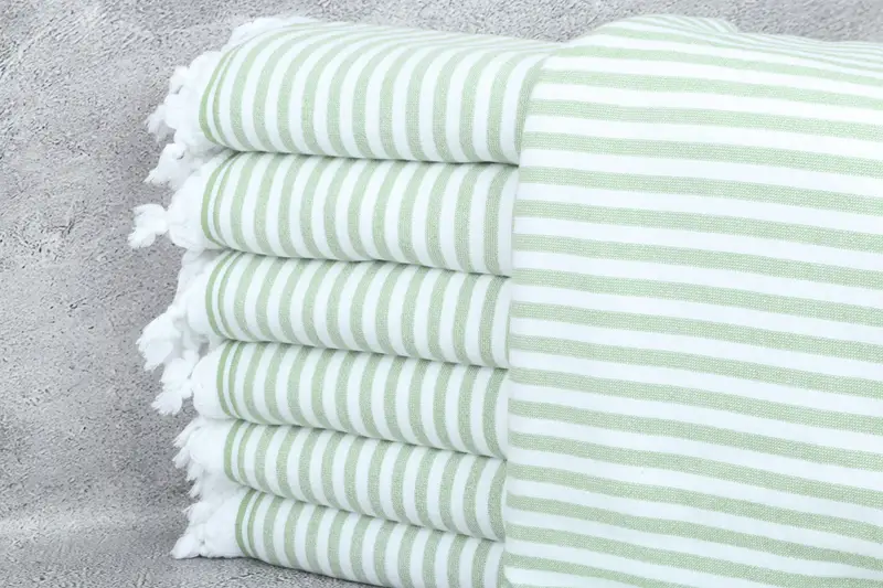 Best Friend Gift, Peshtemal Towel, 70x36 Linen Terry Striped Towel, Hammam towel, Bride Gift, Monogram Turkish Bath Towel, Bachelorette Party Gift - 1