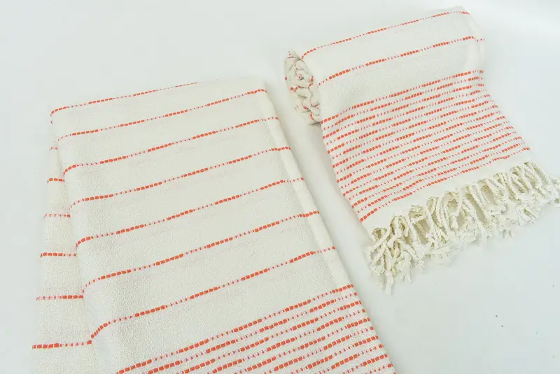 Custom Wedding Gift, Decorative Towel, 70x38 Cotton Striped Design Towel, Memorial Gift, Bachelor Towel, Thin towel, Bachelorette Party Gift - 7