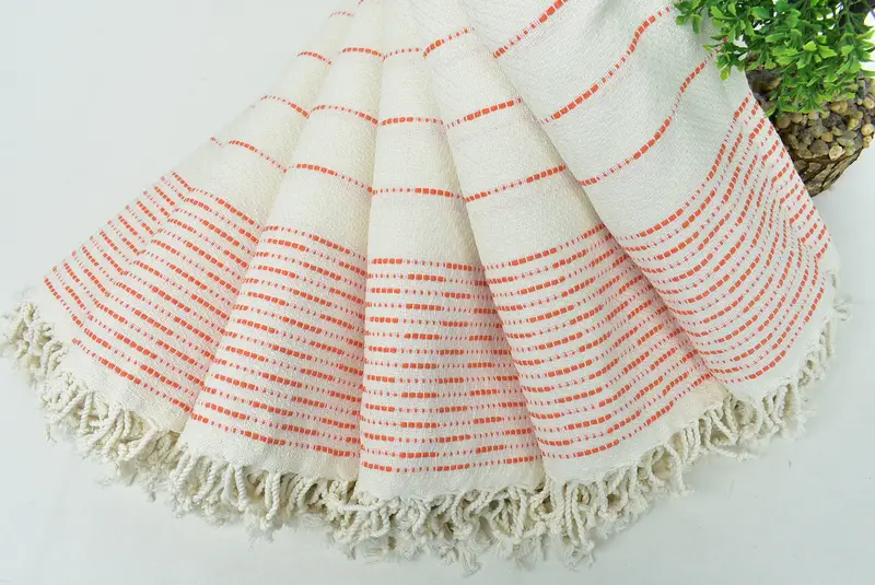 Custom Wedding Gift, Decorative Towel, 70x38 Cotton Striped Design Towel, Memorial Gift, Bachelor Towel, Thin towel, Bachelorette Party Gift - 4