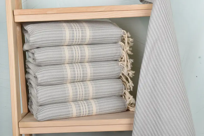 Custom Name Towel, Peshtemal Towel, Custom Wedding Gifts, Pool Towels, Personalized Wedding Gift, 68x38 Linen Striped Towel, Maid Of Honor Gift - 2