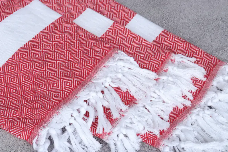 Turkish Bath Towel Set, Housewarming Gift, Halloween Gifts, 70x40 Cotton Diamond Towel, Best Friend Gift, Sand-free towel, Wedding Gifts Towel - 5