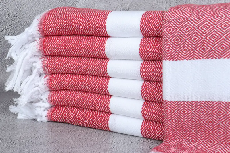 Turkish Bath Towel Set, Housewarming Gift, Halloween Gifts, 70x40 Cotton Diamond Towel, Best Friend Gift, Sand-free towel, Wedding Gifts Towel - 1