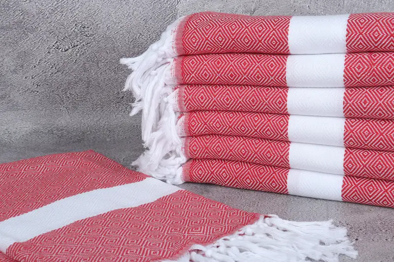 Turkish Bath Towel Set, Housewarming Gift, Halloween Gifts, 70x40 Cotton Diamond Towel, Best Friend Gift, Sand-free towel, Wedding Gifts Towel - 2