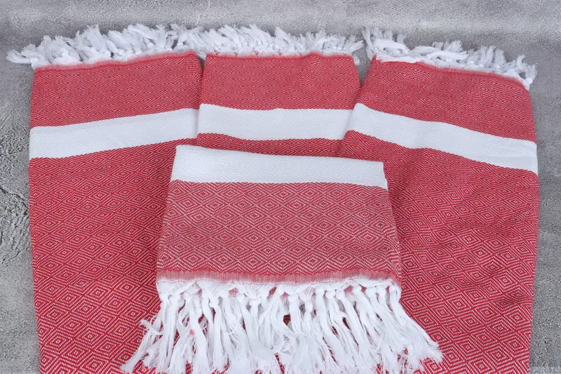 Turkish Bath Towel Set, Housewarming Gift, Halloween Gifts, 70x40 Cotton Diamond Towel, Best Friend Gift, Sand-free towel, Wedding Gifts Towel - 4