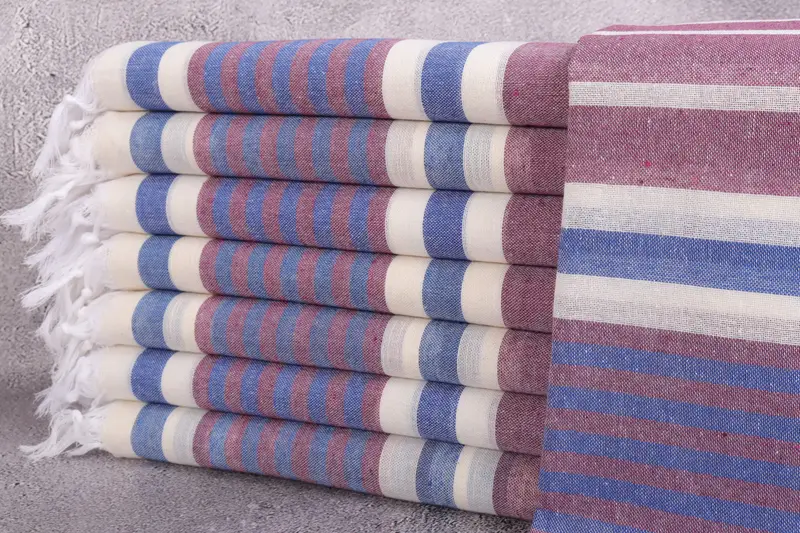 Toalla Turca Personalizada Beige Rayas, 40x67 Pulgadas