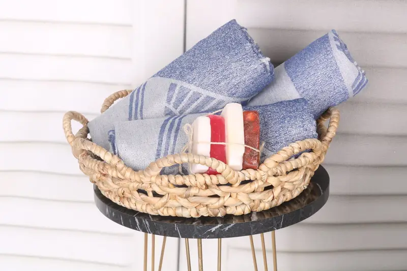 68x40 Cotton Striped Design Towel, Turkish Towel USA, Wedding Anniversary Gift, Absorbent Turkish towel, Fouta towel, Valentines Day Gift Idea - 5