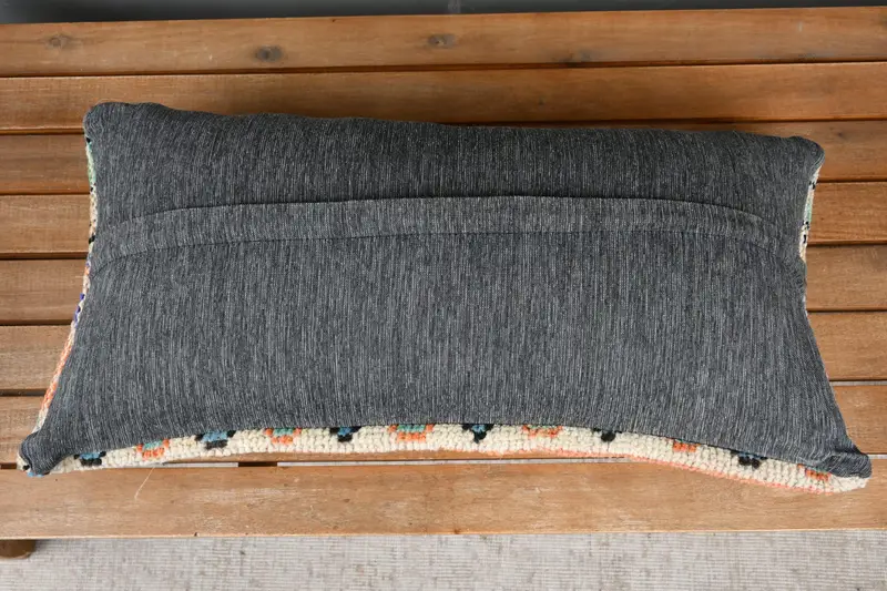 Pillow for Sofa, Customized Cushion Case, Home Decor Pillow, Pillow Sham, 12x24 Blue Pillow Case, Sofa Bolster Cushion, Antique Pillows - 5