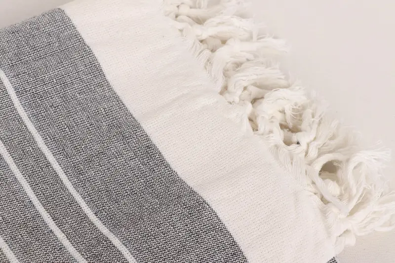 Bathroom Towel, Oversized Beach Towel, Pool Towels, Bridal Shower Gift, Lightweight towel, Bridal Shower Favors, 68x40 Cotton Striped Terry Towel - 6