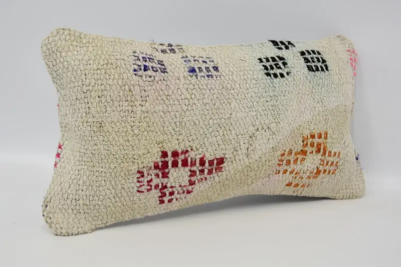Cushion, Southwestern Cushion, Custom Cushion Cover, Interior Designer Pillow, Pillow for Sofa, Turkish Pillow, 8x16 Beige Pillow - 3